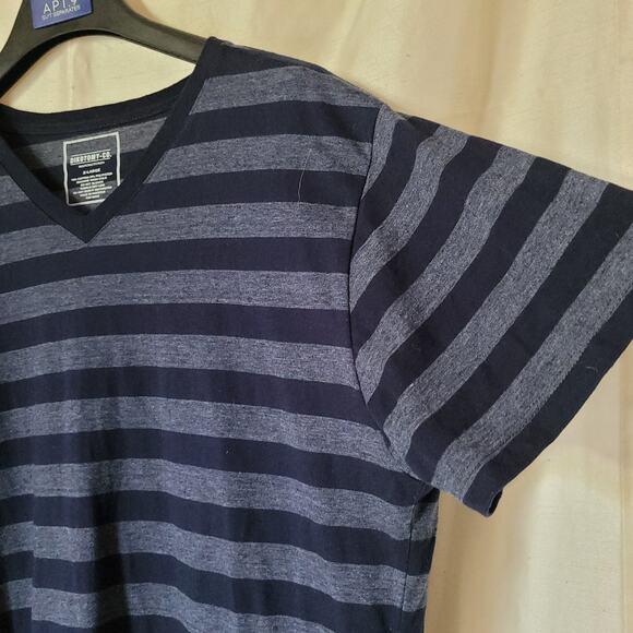Dikotomy XL V-Neck Striped T-Shirt - Picture 4 of 11